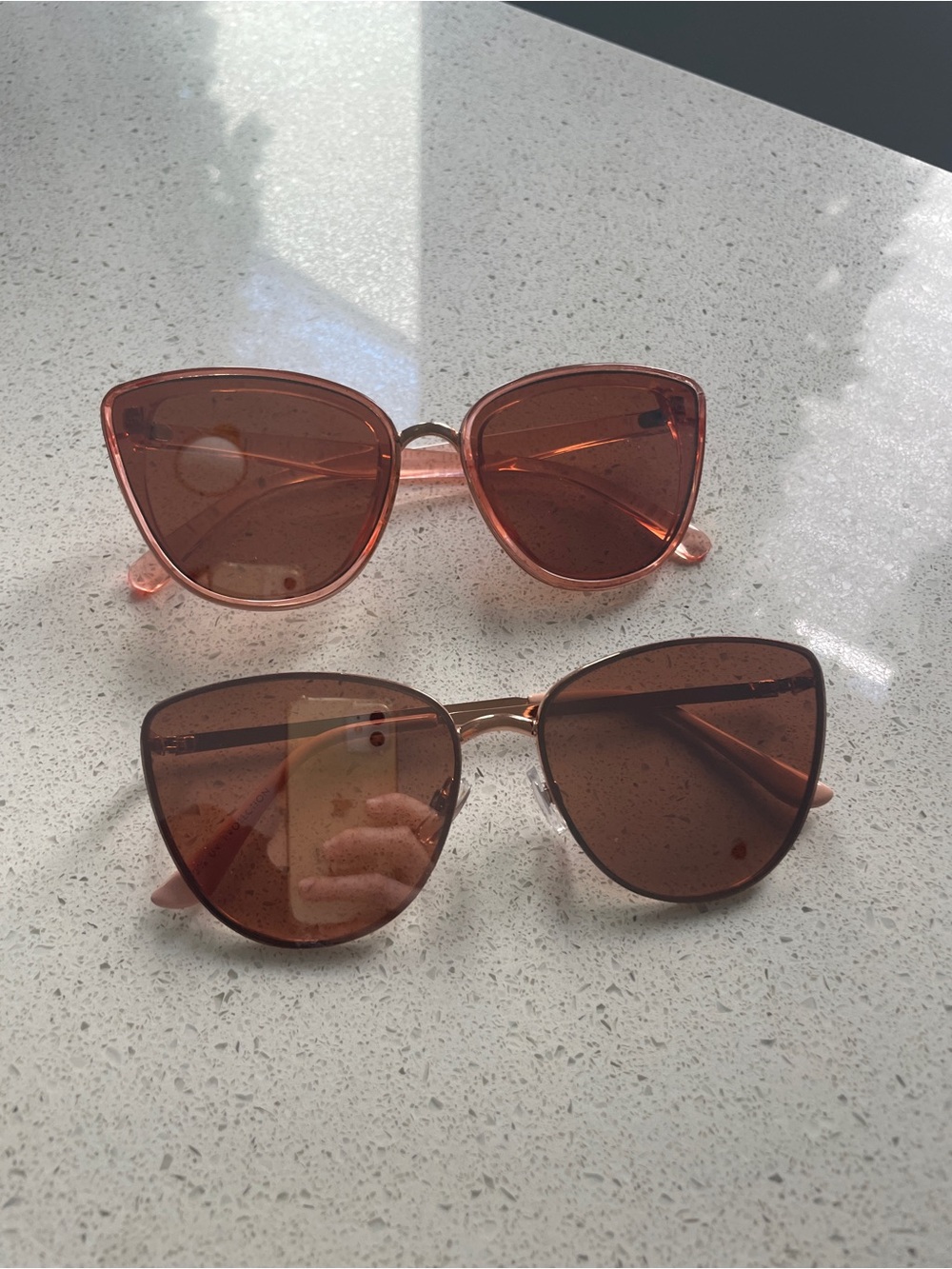 2x Women’s Cat-Eye Sunglasses - Pink Duo